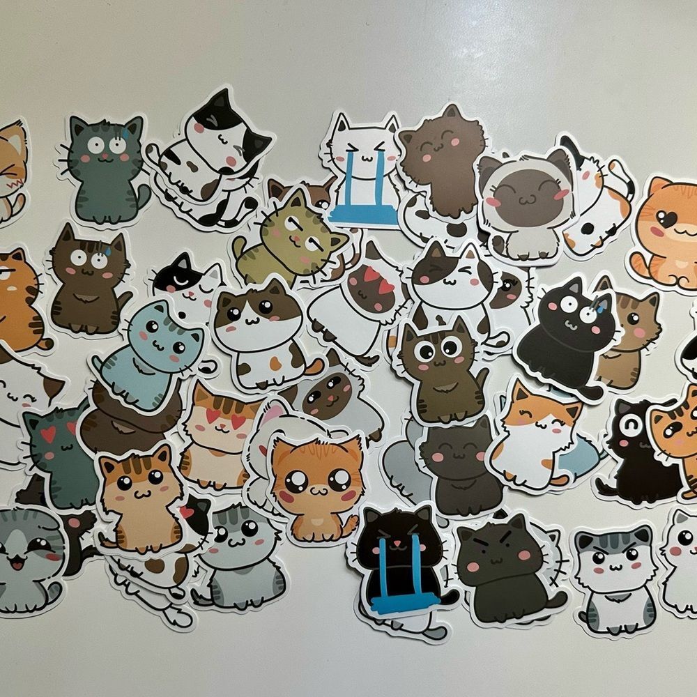 Cute Cartoon Cat Stickers